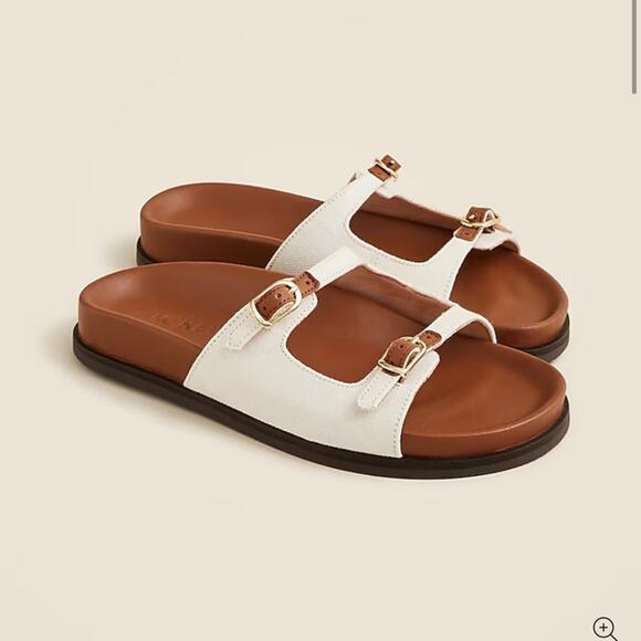 Colbie Oversized Buckle Sandals In Leather For Women | J.Crew J.Crew New Colbie buckle sandals in canvas and leather